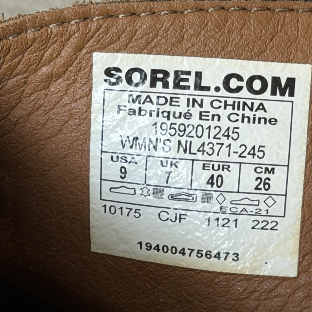 Sorel NL4371-245 Women's Joan of Arctic Wedge III Zip Chelsea Boot Sz 9‎ - Picture 4 of 8